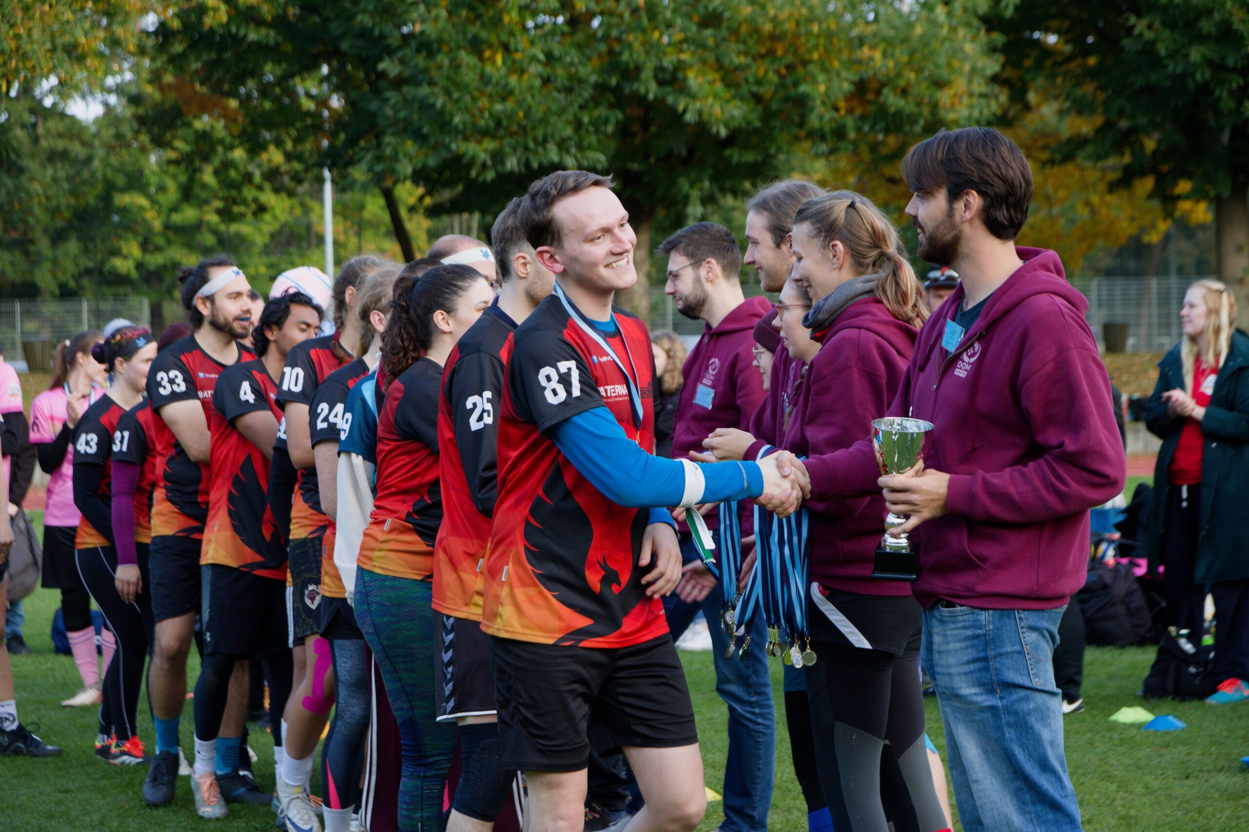 Unser Verein Quadballspieler:innen erhalten Medaillien bei Siegerehrung